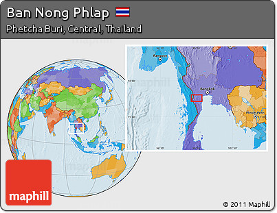 Political Location Map of Ban Nong Phlap