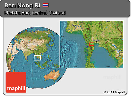 Satellite Location Map of Ban Nong Ri