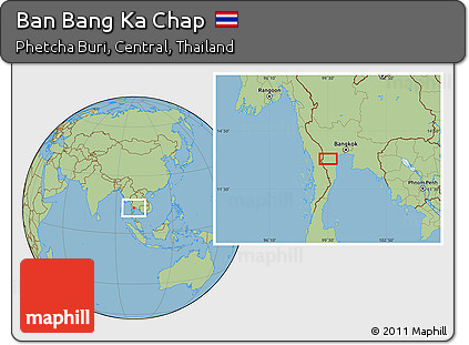 Savanna Style Location Map of Ban Bang Ka Chap