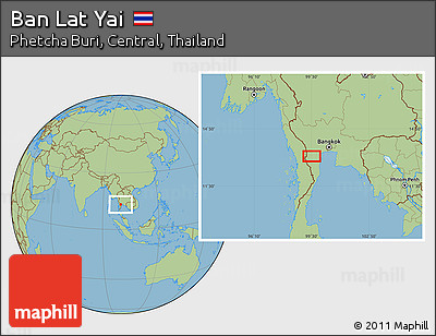 Savanna Style Location Map of Ban Lat Yai