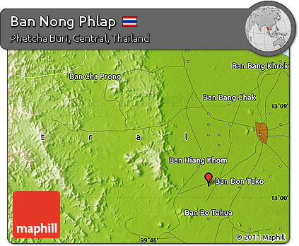 Physical Map of Ban Nong Phlap