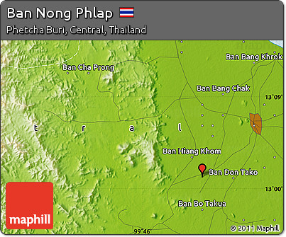 Physical Map of Ban Nong Phlap