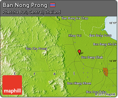 Physical Map of Ban Nong Prong
