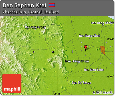 Physical Map of Ban Saphan Krai