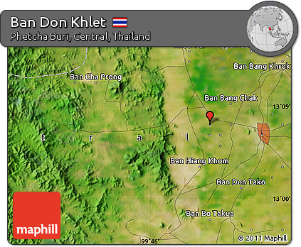 Satellite Map of Ban Don Khlet