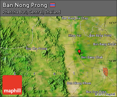 Satellite Map of Ban Nong Prong