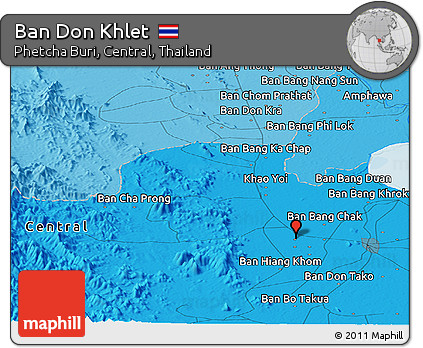 Political Panoramic Map of Ban Don Khlet