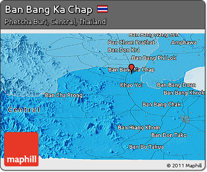 Political Panoramic Map of Ban Bang Ka Chap