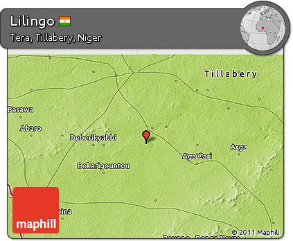 Physical 3D Map of Lilingo