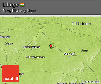 Physical 3D Map of Lilingo