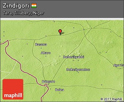 Physical 3D Map of Zindigori
