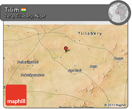 Satellite 3D Map of Tilim