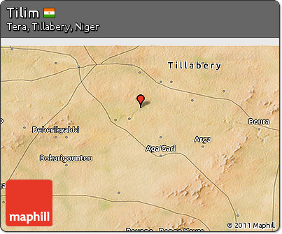 Satellite 3D Map of Tilim