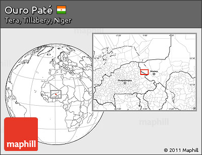 Blank Location Map of Ouro Paté