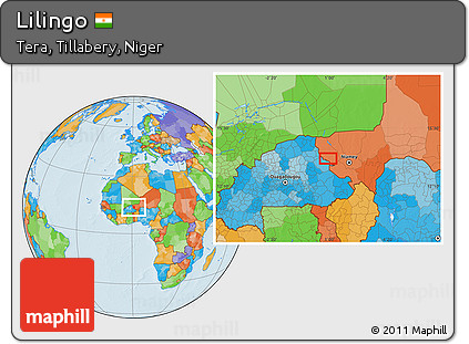 Political Location Map of Lilingo