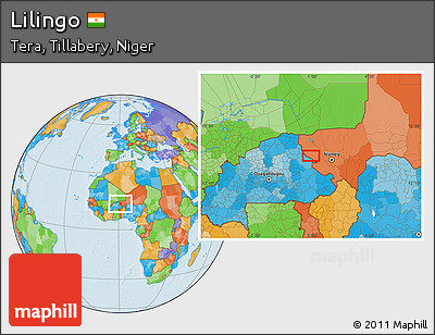 Political Location Map of Lilingo