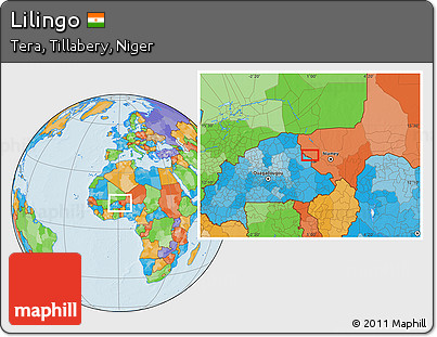 Political Location Map of Lilingo