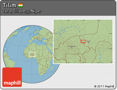 Savanna Style Location Map of Tilim