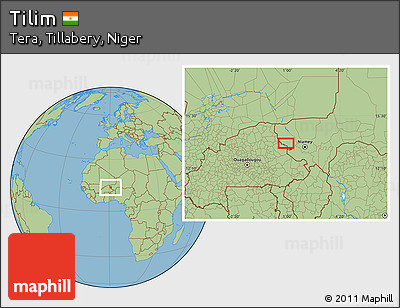 Savanna Style Location Map of Tilim