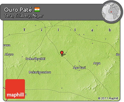 Physical Map of Ouro Paté