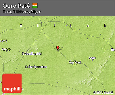 Physical Map of Ouro Paté