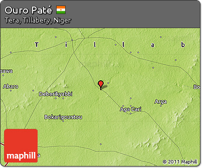 Physical Map of Ouro Paté
