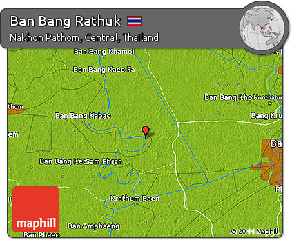 Physical 3D Map of Ban Bang Rathuk