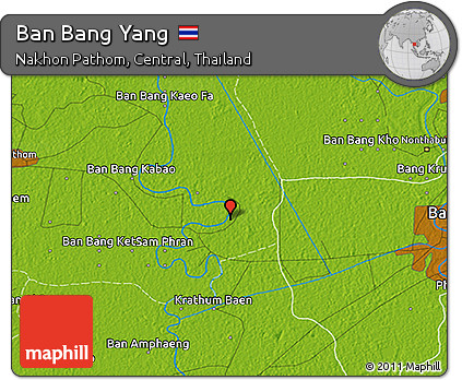 Physical 3D Map of Ban Bang Yang