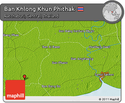 Physical 3D Map of Ban Khlong Khun Phithak