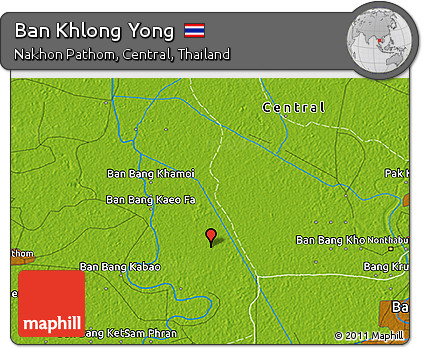 Physical 3D Map of Ban Khlong Yong