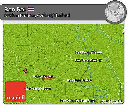Physical 3D Map of Ban Rai