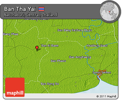 Physical 3D Map of Ban Tha Yai