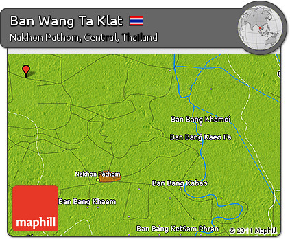 Physical 3D Map of Ban Wang Ta Klat