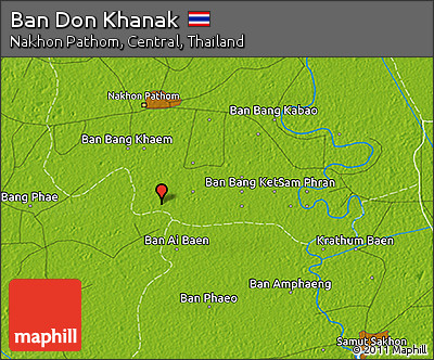 Physical 3D Map of Ban Don Khanak