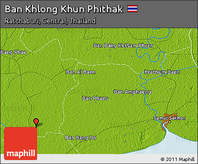Physical 3D Map of Ban Khlong Khun Phithak