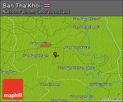 Physical 3D Map of Ban Tha Khoi