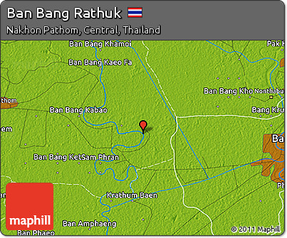 Physical 3D Map of Ban Bang Rathuk