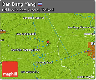 Physical 3D Map of Ban Bang Yang
