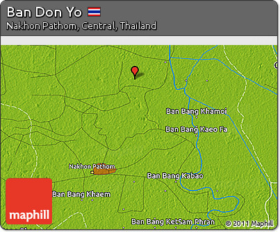 Physical 3D Map of Ban Don Yo