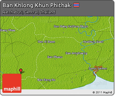 Physical 3D Map of Ban Khlong Khun Phithak