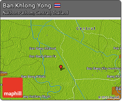 Physical 3D Map of Ban Khlong Yong