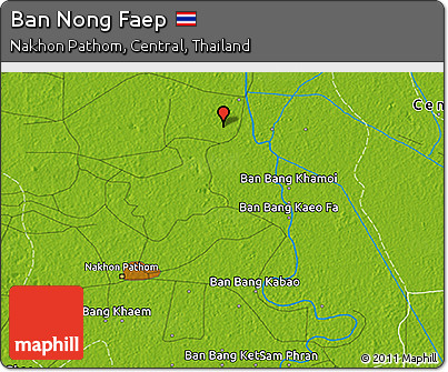 Physical 3D Map of Ban Nong Faep