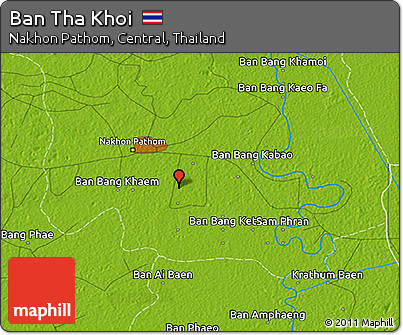 Physical 3D Map of Ban Tha Khoi