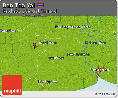Physical 3D Map of Ban Tha Yai
