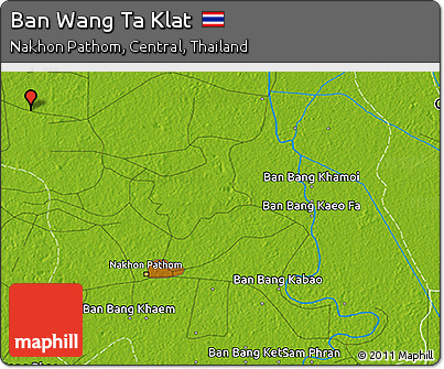 Physical 3D Map of Ban Wang Ta Klat