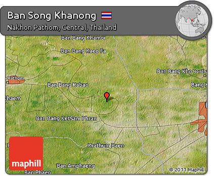 Satellite 3D Map of Ban Song Khanong