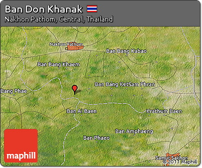 Satellite 3D Map of Ban Don Khanak