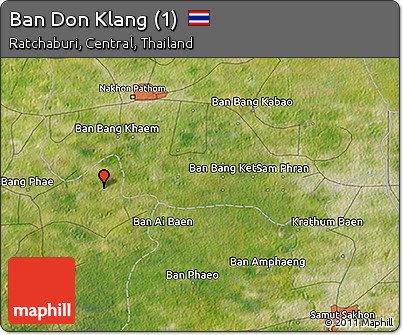 Satellite 3D Map of Ban Don Klang (1)