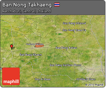 Satellite 3D Map of Ban Nong Takhaeng