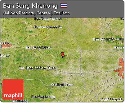 Satellite 3D Map of Ban Song Khanong